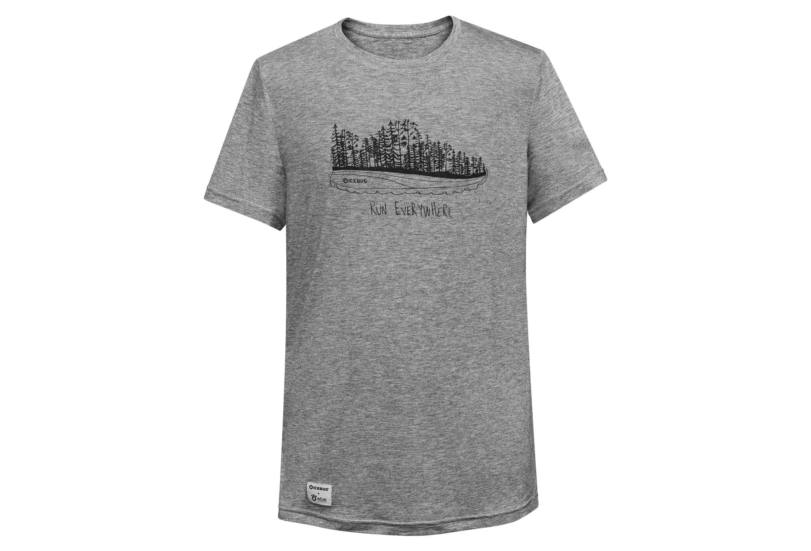 T-shirt Wool Run Women - Grey