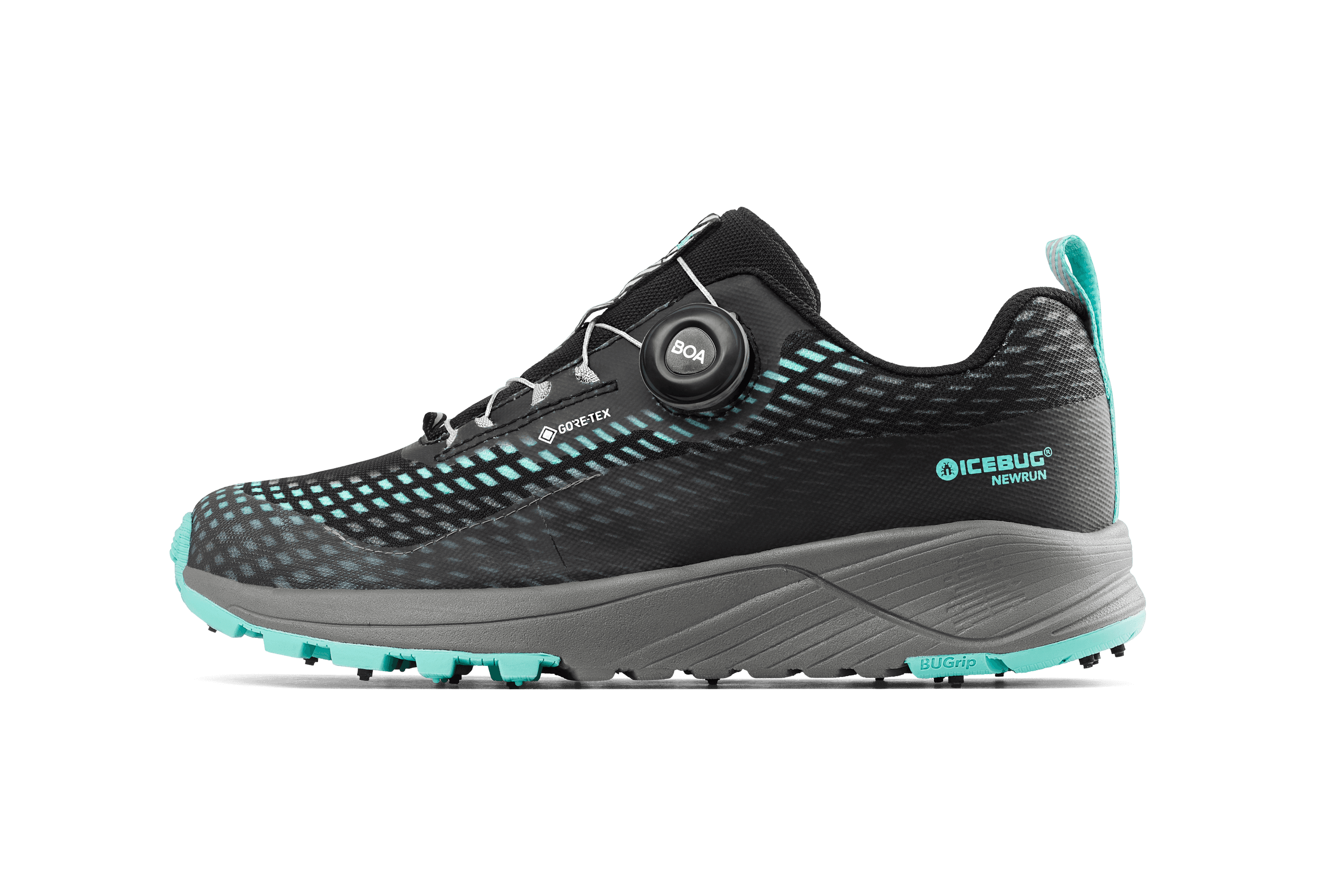 NewRun Women's BUGrip GTX - Black/JadeMist