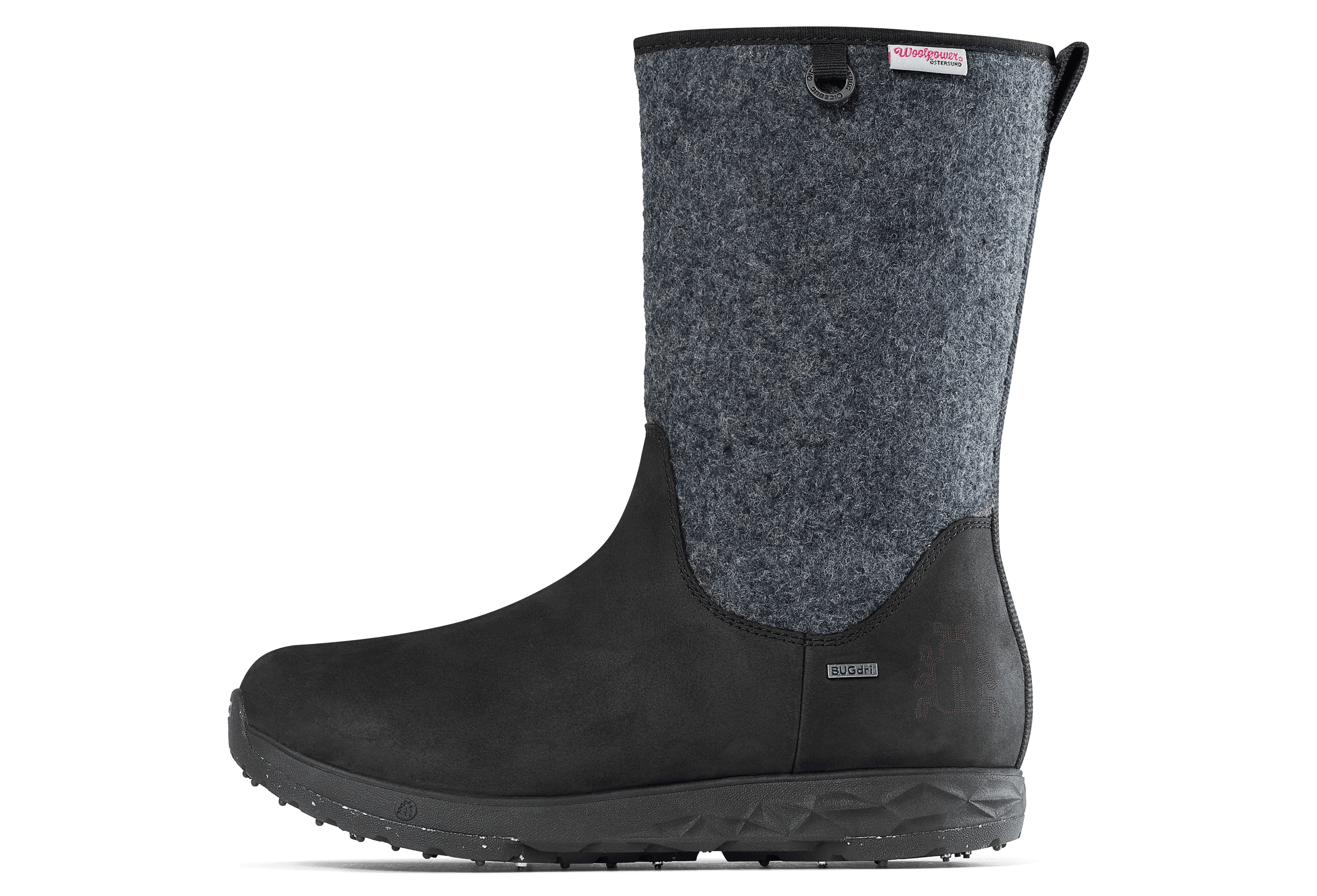 Grove ReWool Women's BUGrip - Black/Grey